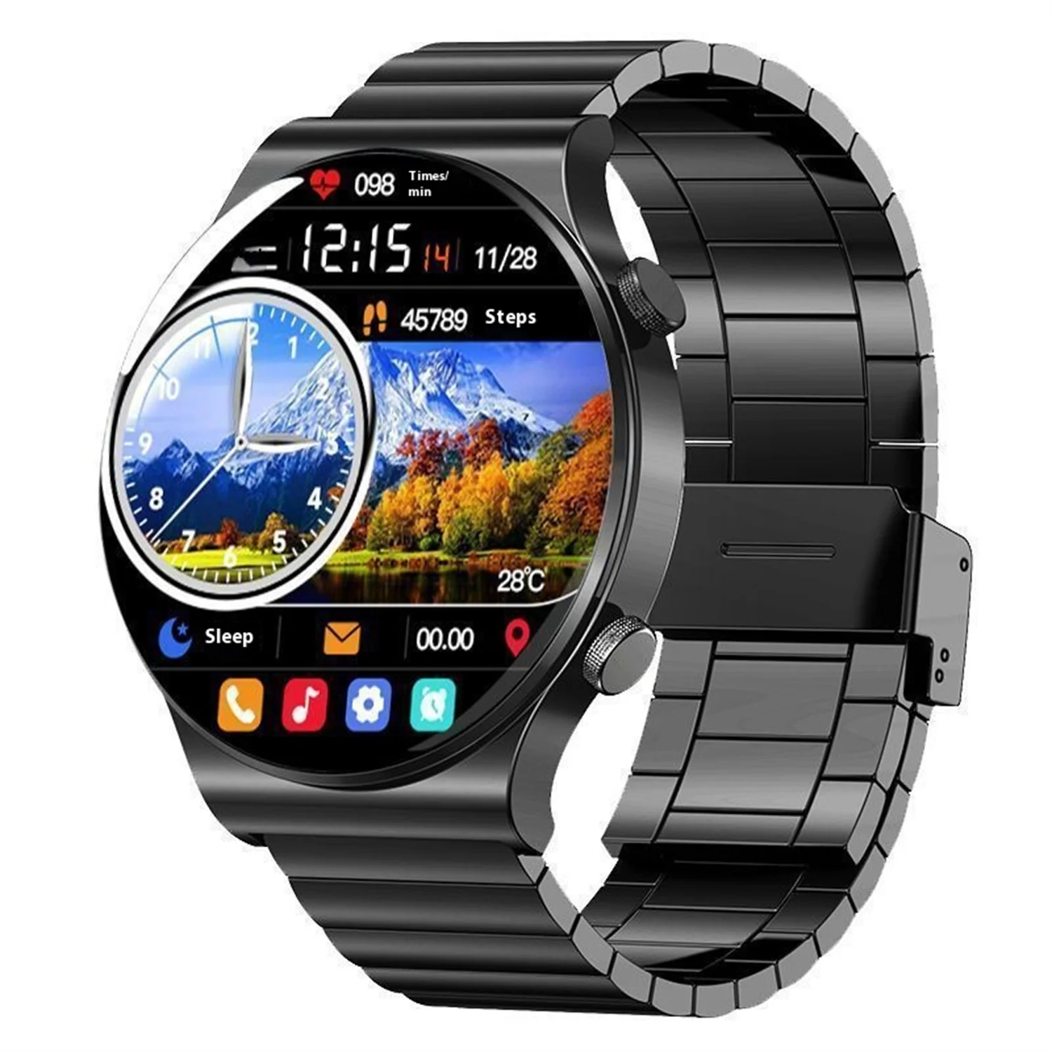 

Watch Multi functional Smart Watch Monitoring Heart Rate, Blood Pressure Bluetooth Watch GT10 Sports Business Adult Bracelet