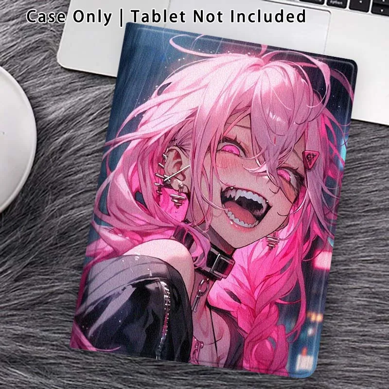 Happy Pink Girl For Lenovo Xiaoxin Pad Pro Tab M10 K10 Plus 3rd Y700 Gen 11 11.2 11.5 12.7 8.8 Inch Tablet Case