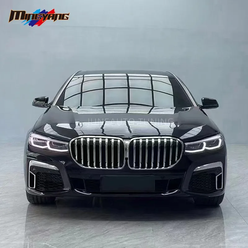 【2026】For 7 Series G11 G12 2016-2022 Upgrade To New LCI Laser Style M760 Bumper Kit With Clips For 730Li 740Li (Clip-on)