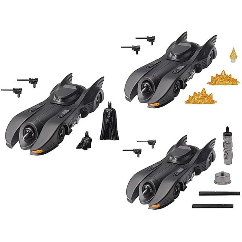 Japanese Genuine Gacha Scale Model 1/64 Batmobile 1989 Static Model Mini Batman Armored Fighting Vehicle Action Figure Toys