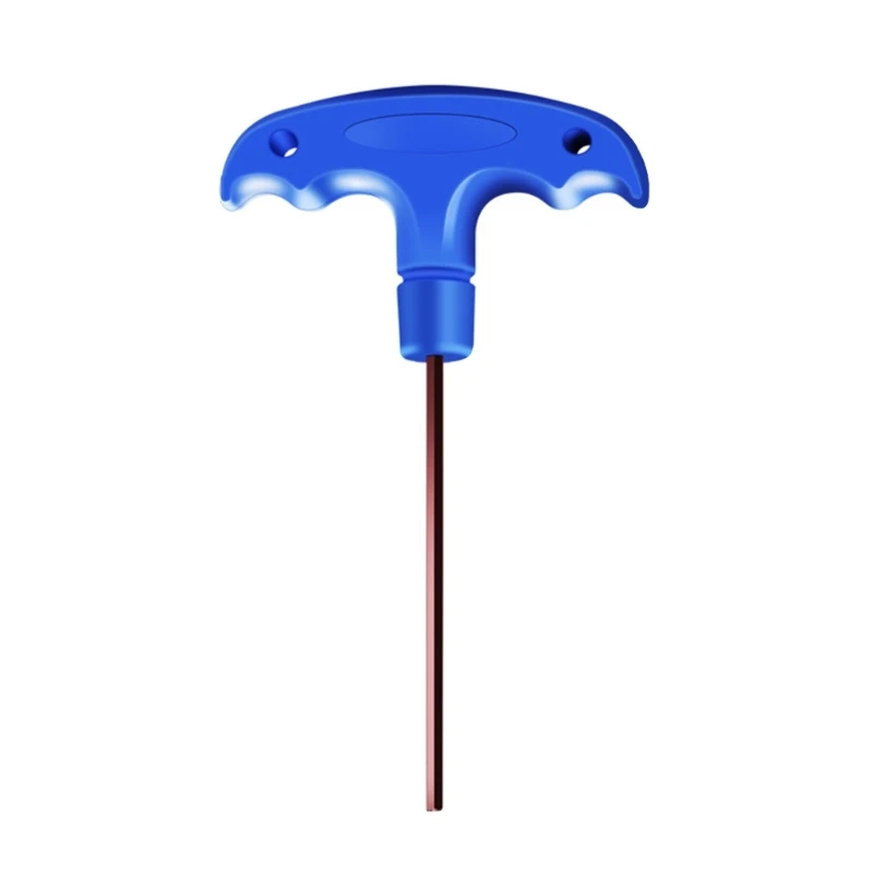 Convenient T-Handle Hexagonals Wrench Tool, Long Handle Key Wrench, Rubber Handle for Tightening and Loosening Tool