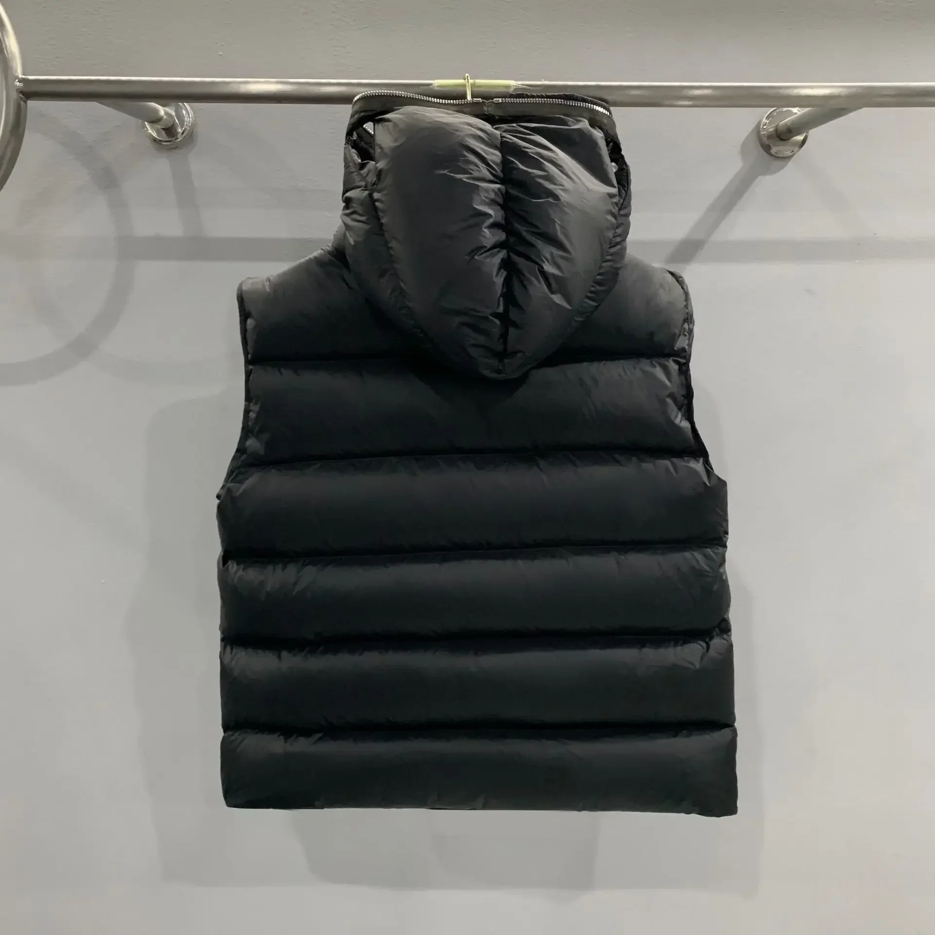 Inverno Rick Down Vest, Streetwear, 90% Goose Down, Owens Down Jackets, High Street Sobretudo, Punk Térmico Encapuzado RO Jackets, 24ss