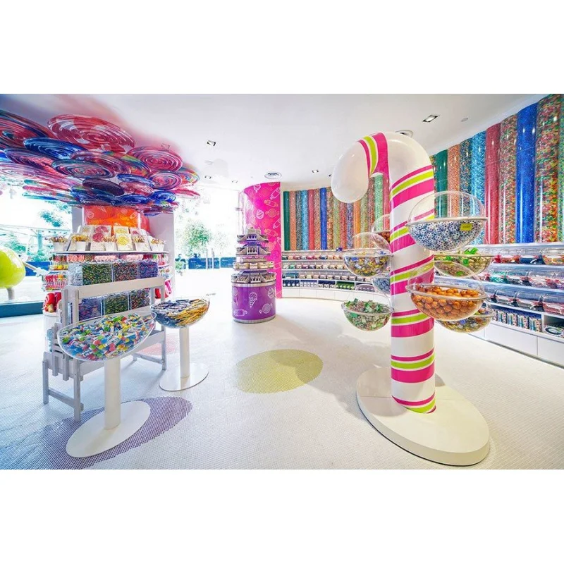 （customized）Modern Style Candy Shop Interior Design Colourful Candy Shop Decorations Furniture Sale