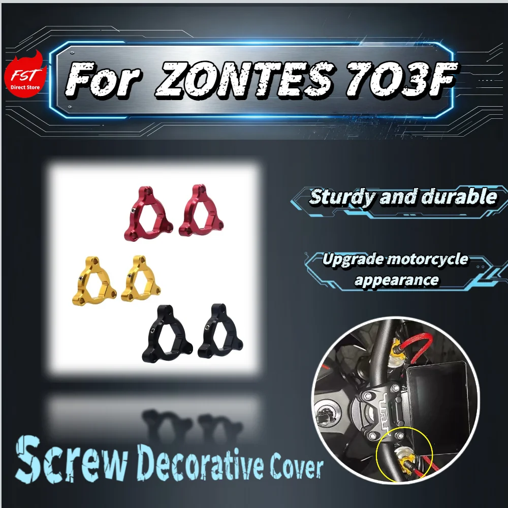 For Zontes 703F Marzocchi Front Suspension Adjustment Screw Cover Long Trip Decorative Guard Modified Accessories