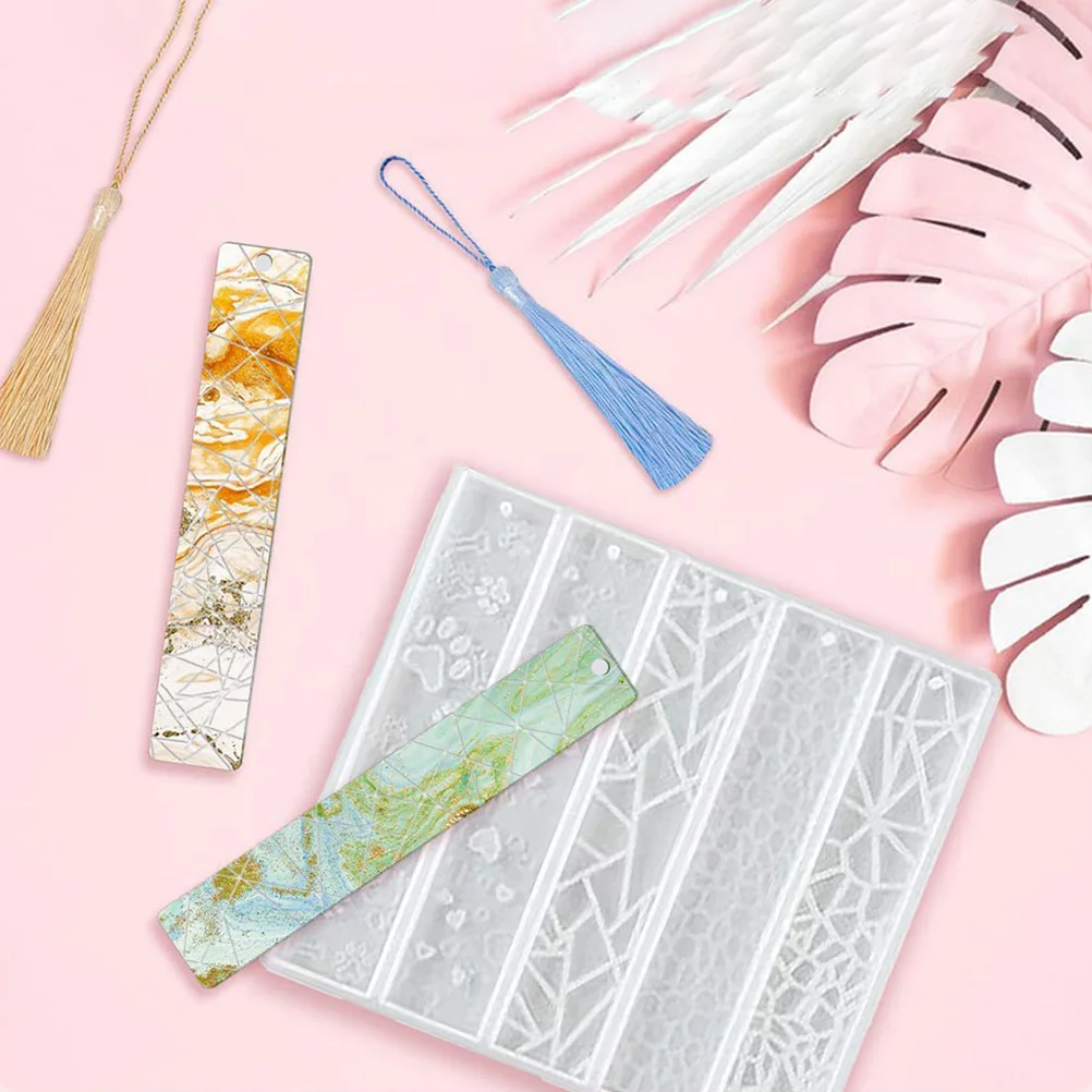 

Silicone Bookmark DIY Supplies Reusable Crystal Epoxy Molds School Craft Practical Diy Silicone Molds Jewelry Making