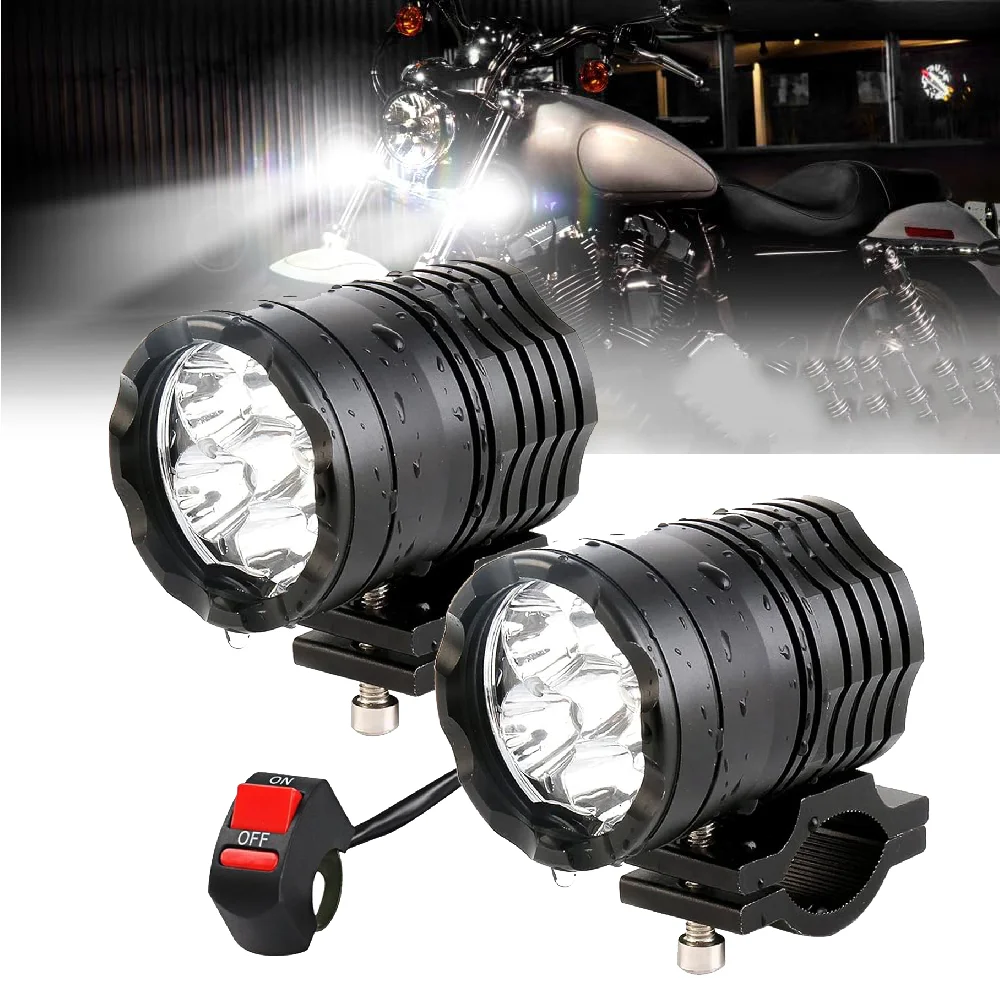 LED Auxiliary Fog Light Driving Lamp Universal Moto Spotlight for BMW R1200GS/ADV K1600 R1200GS R1100GS  Vehicles 4x4 ATV UTV