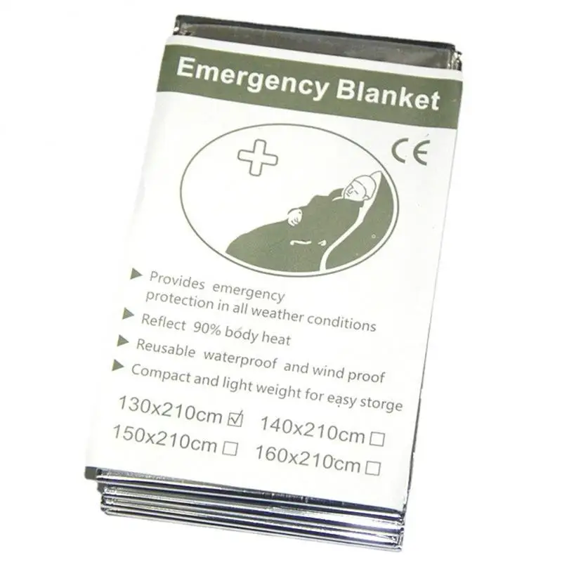 Multifunctional Emergency Insulation Blanket PET Gold Silver Survival Blanket Warm And Constant Temperature Emergency Blanket