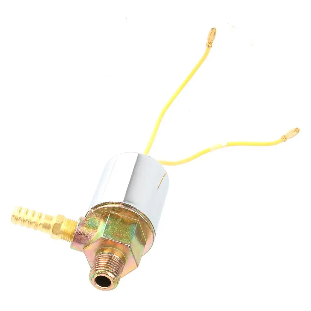 Magnetventil Electric Air Solenoid Valve 1/4 Inch Chrome Plated Metal 12V 24V High PSI Air Control Valve for Vehicle Air Suspension Pneumatik — Detail 4