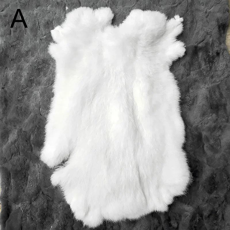 

3 Colours Nature Rabbit Fur DIY Apparel Sewing Fabric Fluffy Rabbit Leather Fur Home Decoration Clothing Accessories Raw