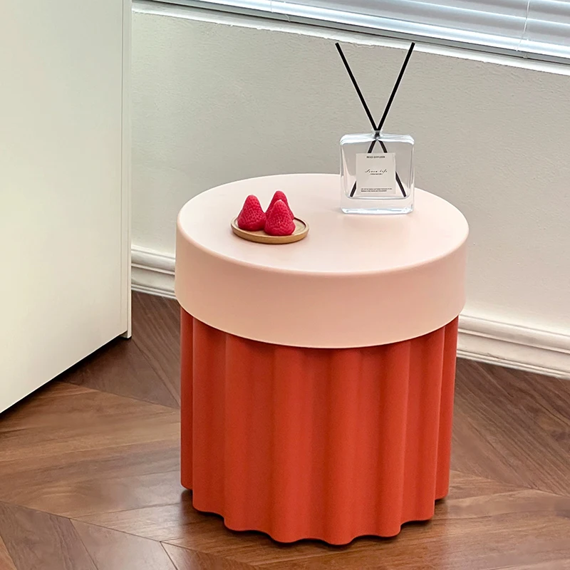 

Nordic Furniture,Plastic Coffee Table,Living Room Sofa Side Table,Creative Storage Desk,Round Small Tea Table,Home Bedside Table