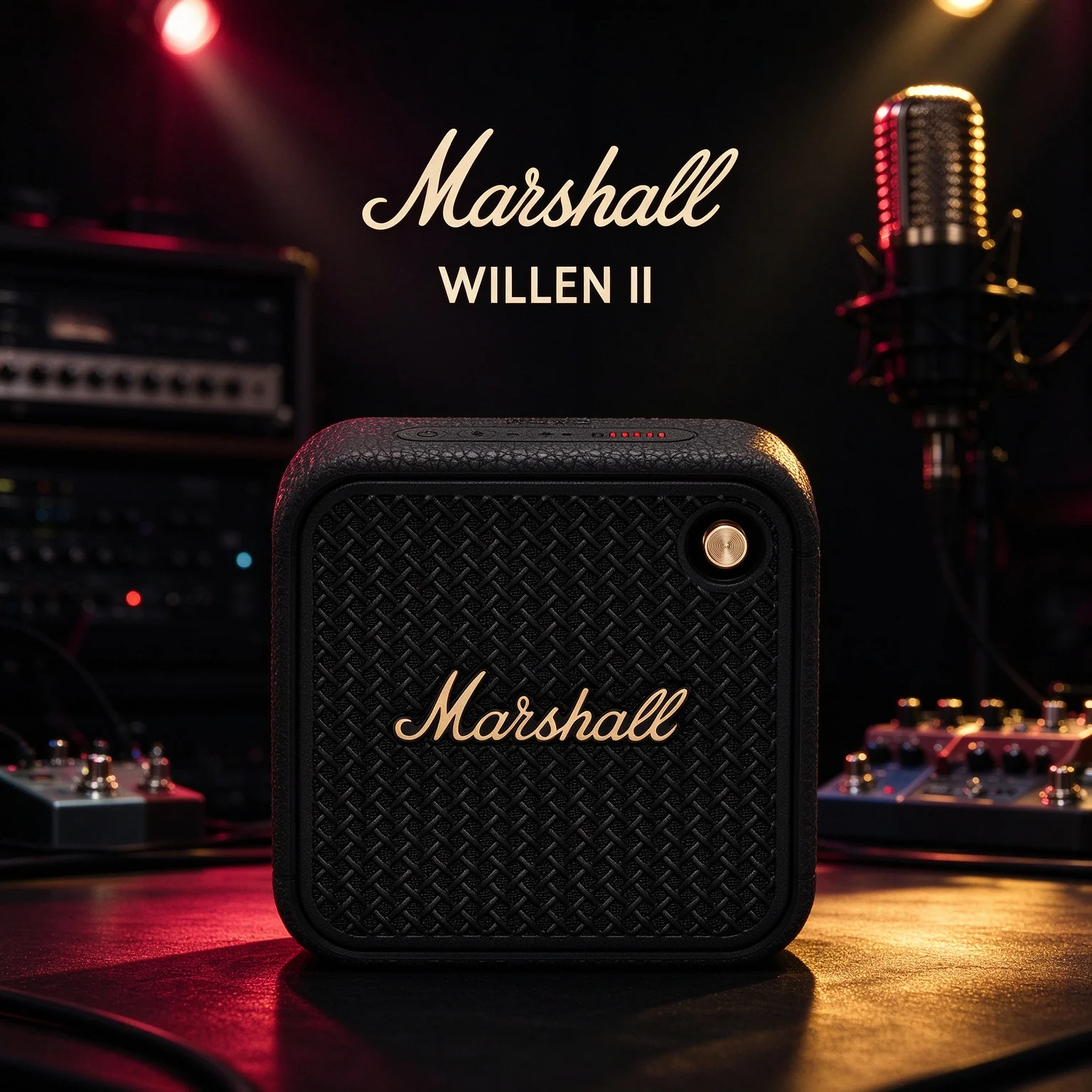 Marshall WILLEN II Outdoor Bluetooth Speaker IP67 Waterproof 17H Playtime Multi‑point Connection Built‑in Call Mic Portable Spea