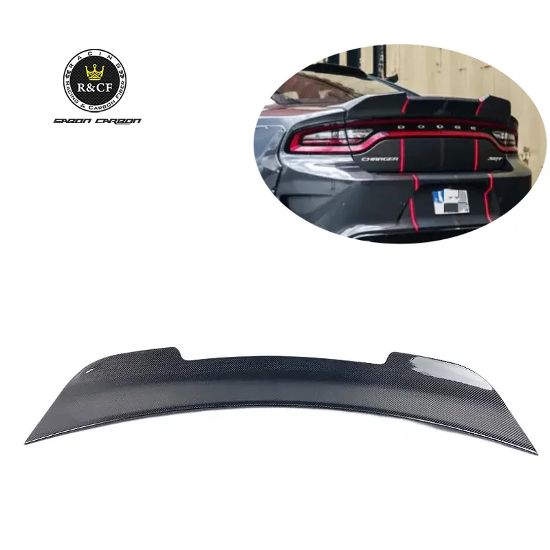 

New! for Charger SRT- Hellcat 15-21 Carbon Fiber SK Style Rear Trunk Spoiler Wing Dack Tail Wing