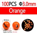 100pc 3.0mm Orange