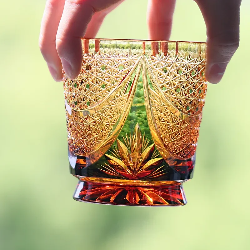 Premium Crystal Whiskey Glass Set Elegant Highball Tumbler for Spirits Wine and Bourbon Luxury Barware Gift for Men and Women