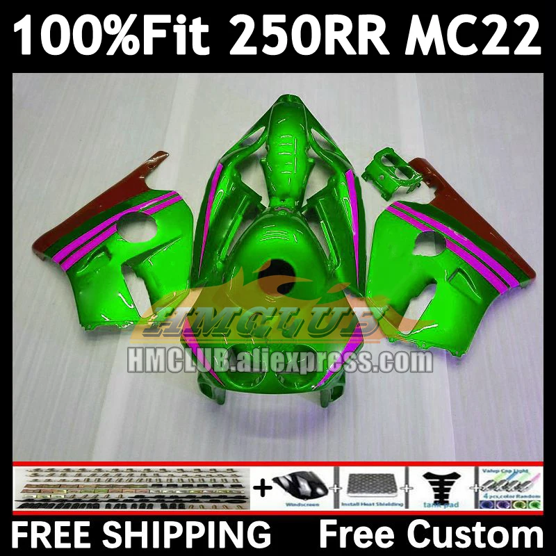 Injection Body For HONDA CBR 250RR CBR250RR 1990 1991 1992 1993 1994 98No.218 light green MC22 CBR250 RR 95 96 97 98 99 Fairing