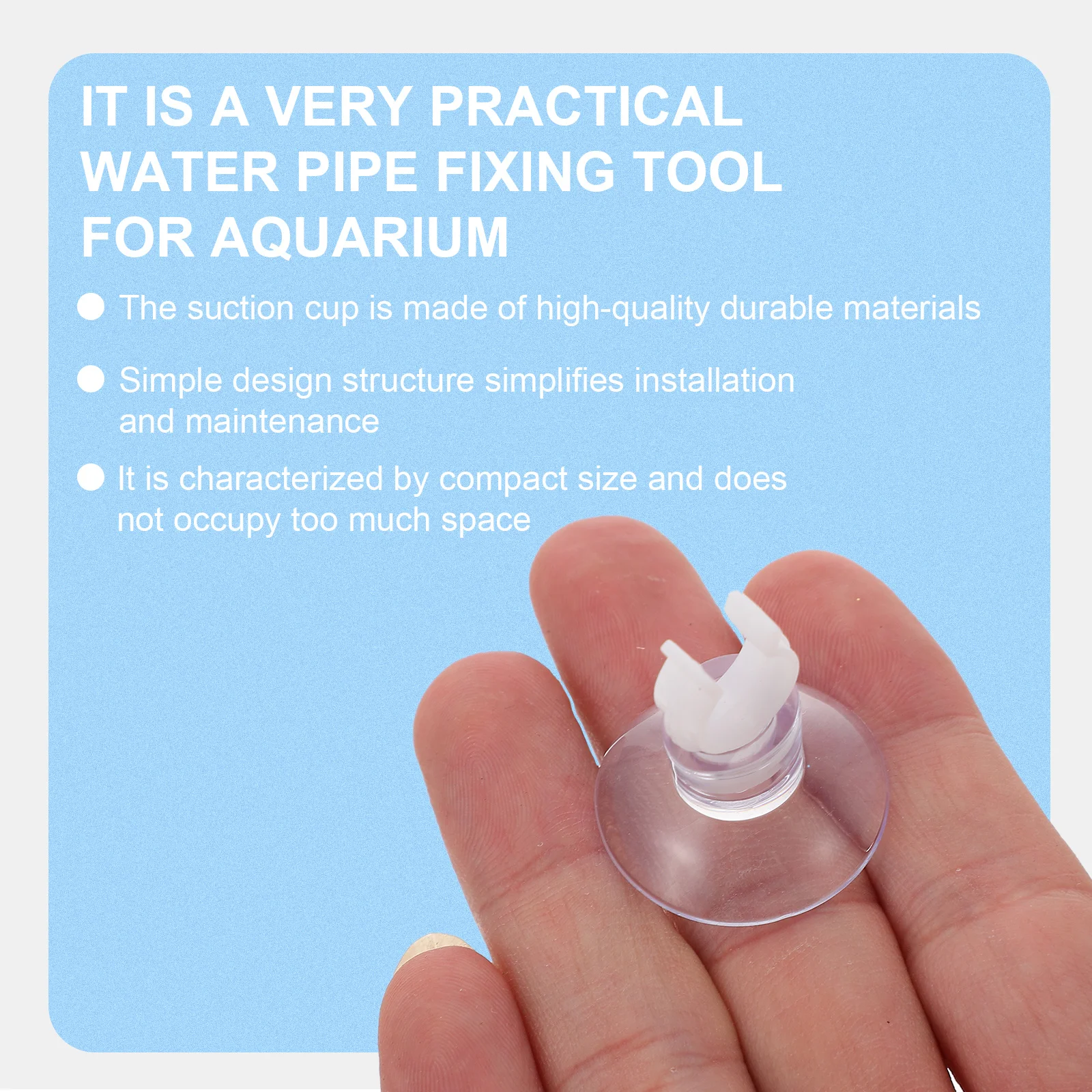 

20Pcs Oxygen Hose Holding Suction Cup Clamp Aquarium Fish Tank Hose Clip Oxygen Pump Fixing Tool Holder Water Sucker