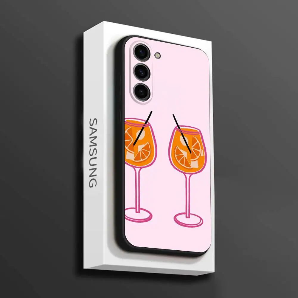 Aperol Funny Spritz Telefoonhoesje Voor Samsung Galaxy A 73,72,51,53,52,71,22,5G,Note,J7,8,9 Zachte Zwarte Cover
