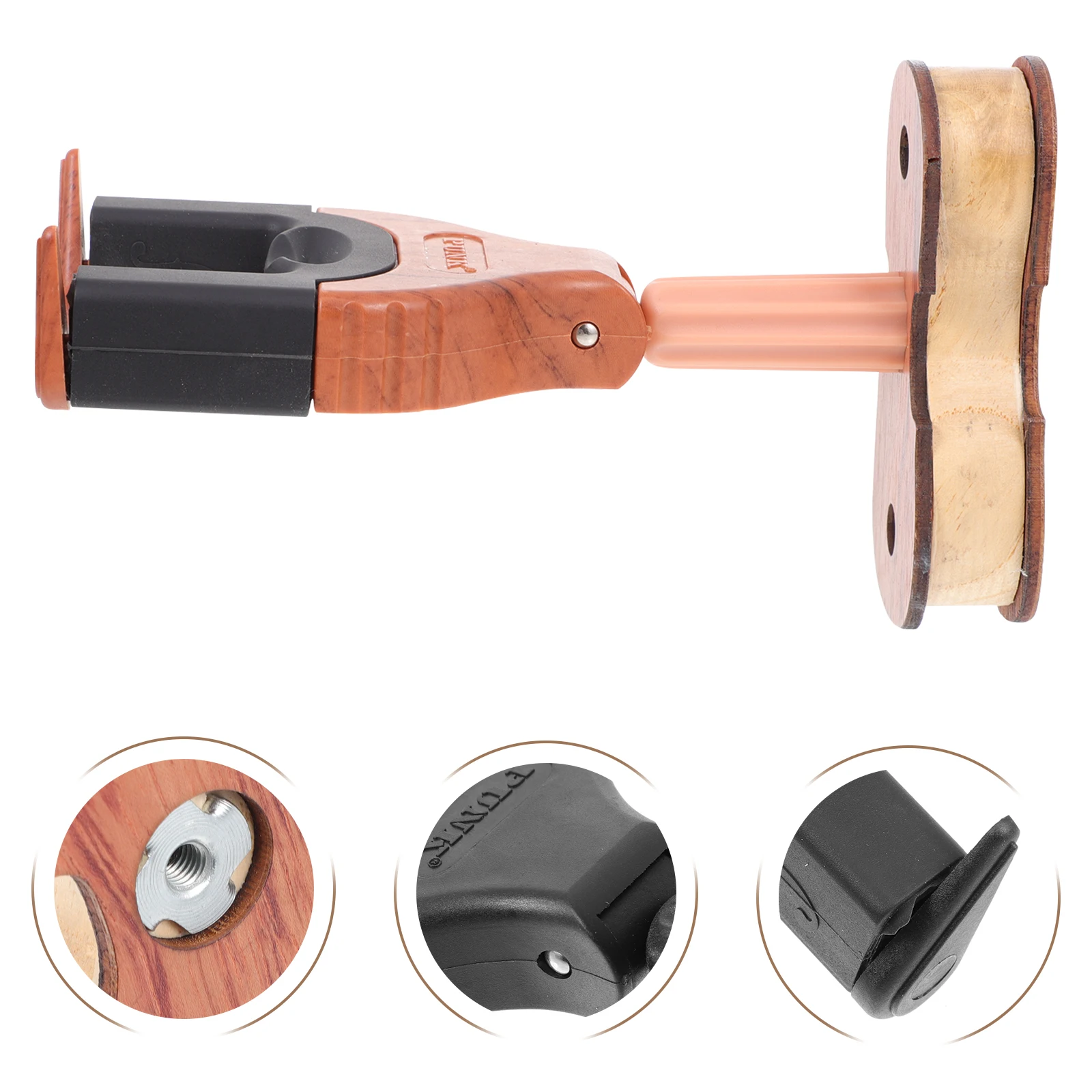 

Automatic Lock Hook Viola Ukulele Wall Household Violin Hanger Mount Silica Gel