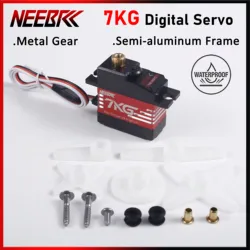 NEEBRC 7KG 21G 17G Semi-aluminum Frame Servo Waterproof Digital Metal Gear Motor for 1/18 1/16 RC Car WLTOYS Boat Plane Robot