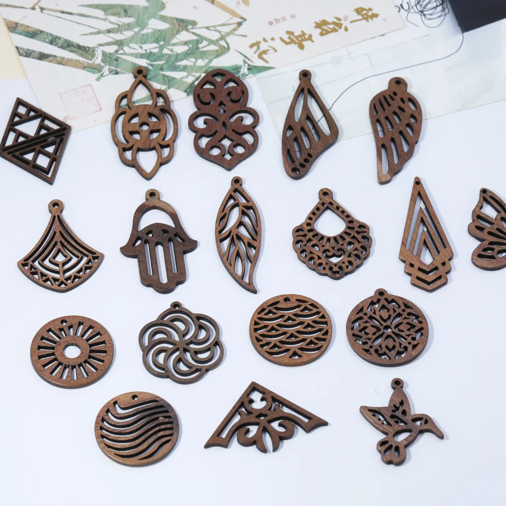 

Cordial Design 50Pcs DIY Pendant/Earrings Connectors/Charms/Hand Made/Natural Wood/Jewelry Accessories/Earring Making #18495