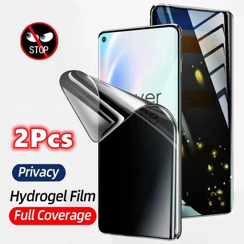 2Pcs Soft Privacy Hydrogel Film For Oneplus 13 12 12R 11 11R 10 10R 10T 9  8 7 7T Ace 2 3 Pro Anti Spy Peeping Screen Protector