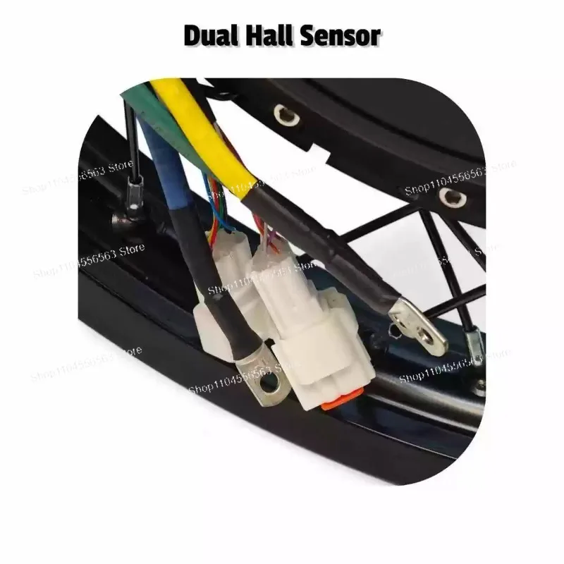 Motor de cubo de motocicleta eléctrica QS273 V3 - Potencia 40H 4000W/8000W con salidas desplegables de 152 mm