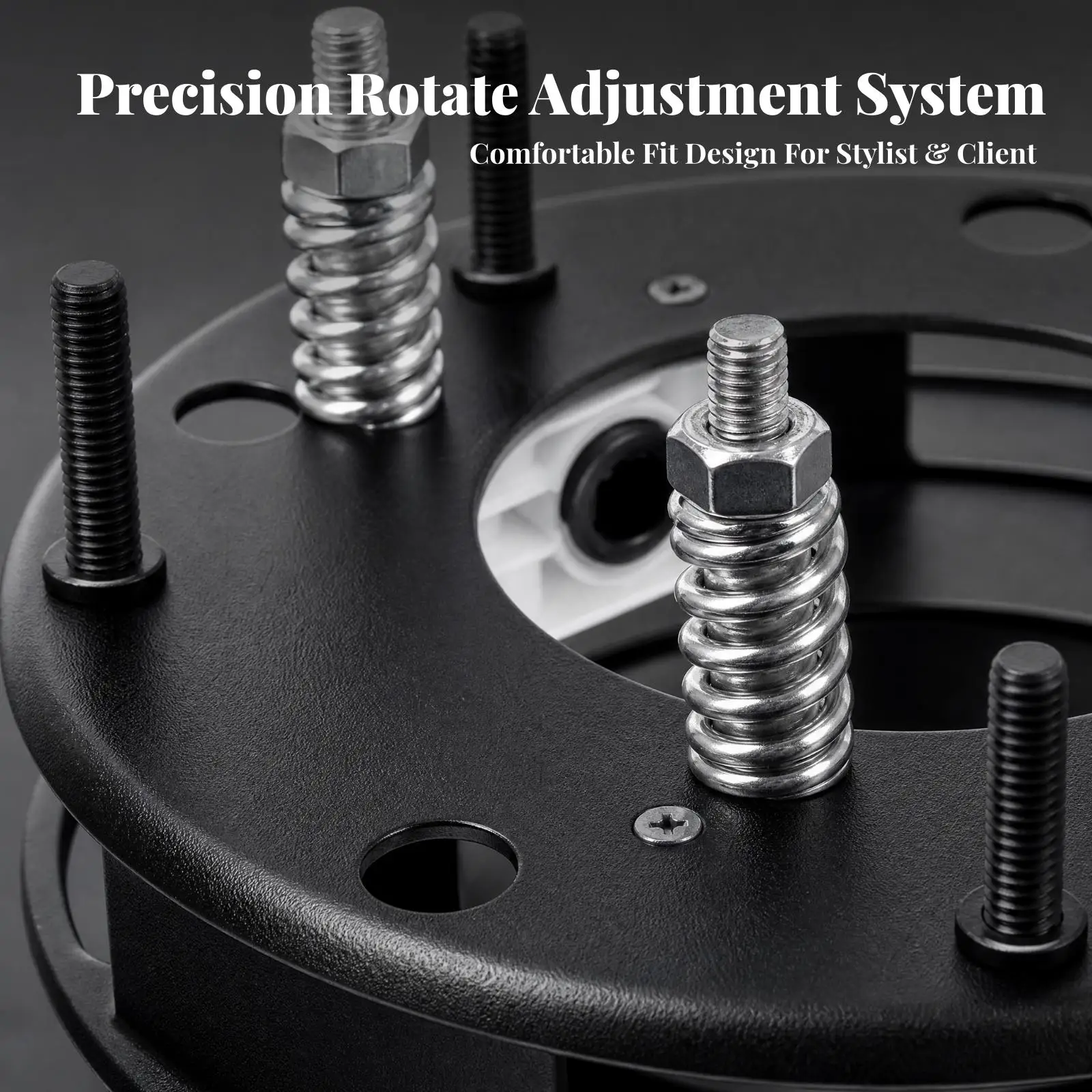 Salon Basin Mounting Adapter with Spring-Loaded Adjustment Hardware Sturdy Ceramic Wash Basin Mounting and Adjustment Mechanism