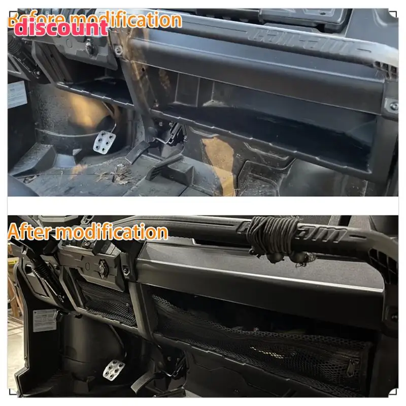 

Excellent Quality-Dash Storage Cargo Nets Forcan-Am Defender & Defender MAX Dashboard Storage Nets