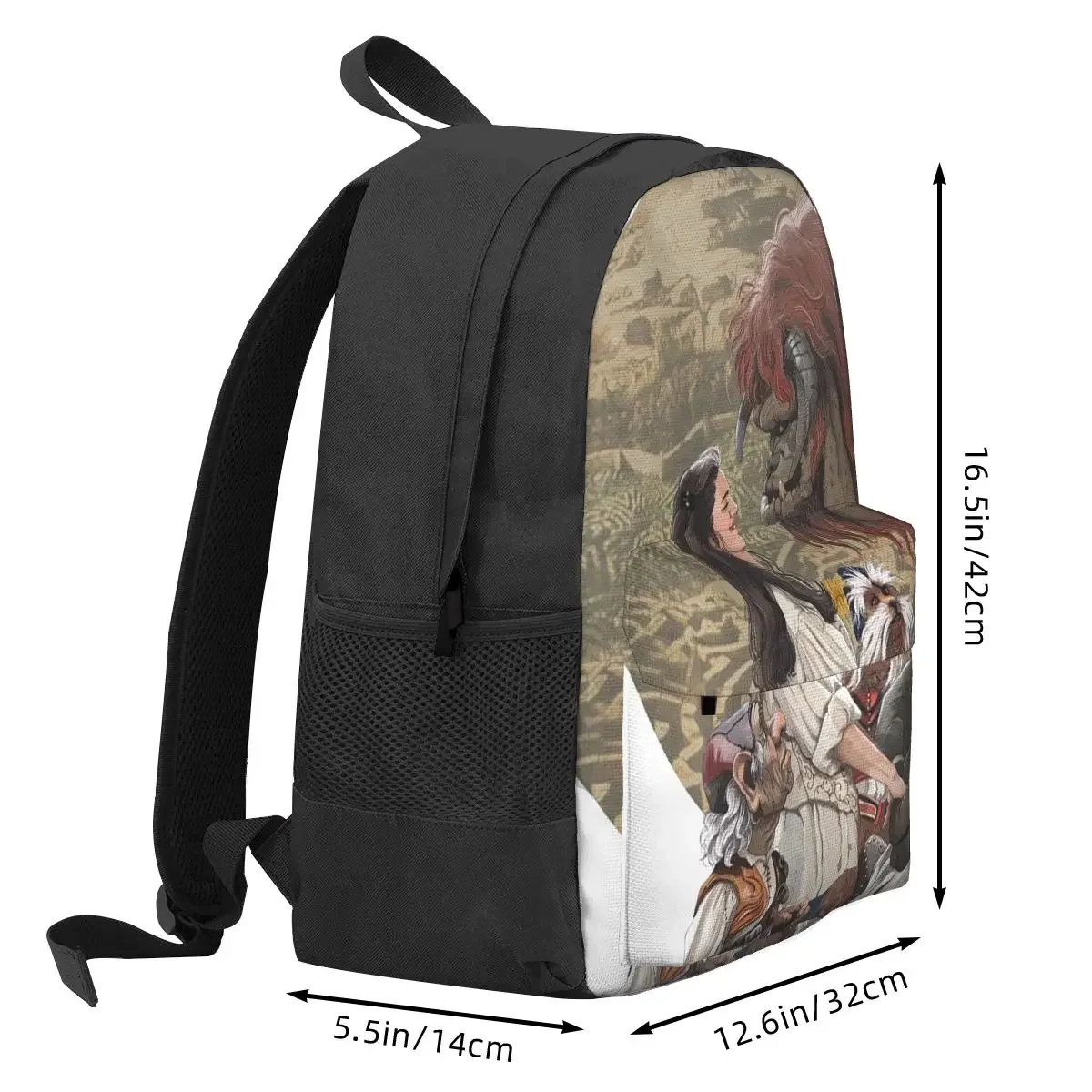 The Labyrinth Fantasy Adventure Ambrosius Backpack Student BookBag Children School Bag Laptop Shoulder Bags for Boys Girls
