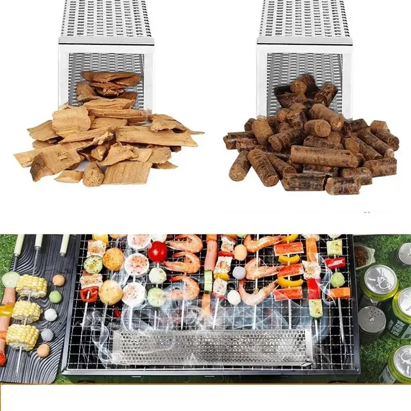 450g Apple Wood Pellets BBQ Flavoring Chips Specialty Smoker Chunks For Cooking Barbecue Smoker Tube Grill Bacon Fish BBQ Tool