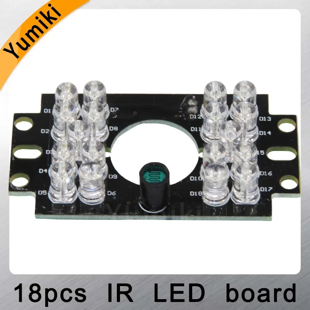 Yumiki Security Camera 18 LED 5mm IR Infrared Illuminator Board Plate for auto car