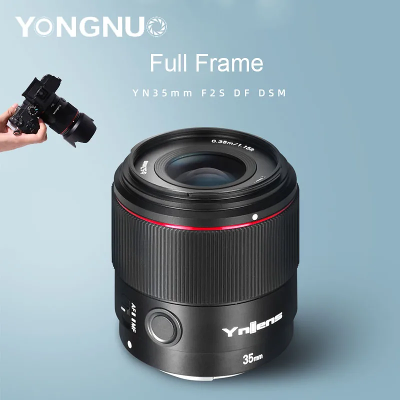 YONGNUO YN35mm F2S DF DSM AF/MF Focus Large Aperture Full Frame Camera Lens for Sony E Mount A7II A6600 A6500 A9 A7RII