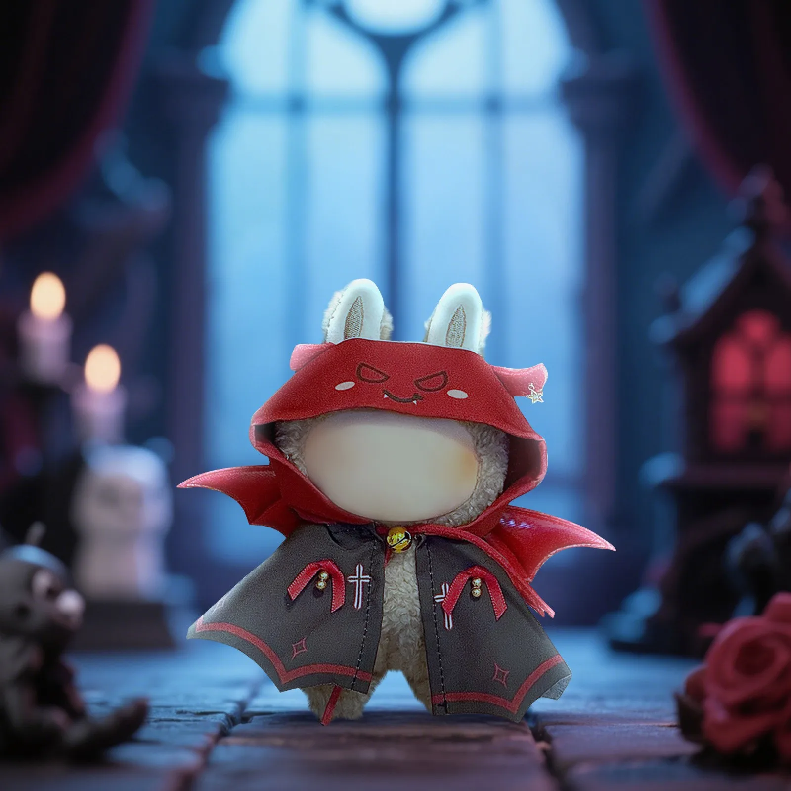 Pakaian Pakaian Boneka Mewah Mini Lucu Hanya Aksesori Pakaian untuk Boneka Labubu 17Cm Set Halloween Hadiah Anak-anak DIY