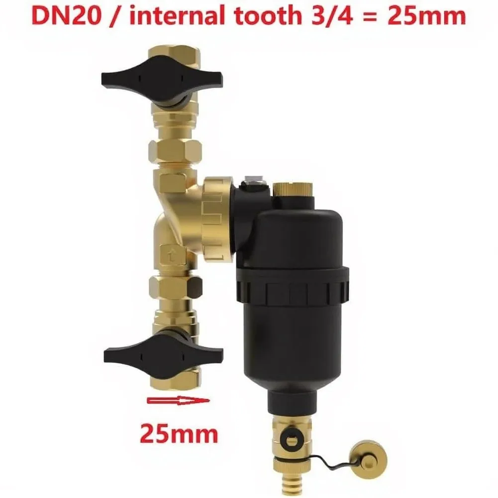 Magnetic Mud Separator for Hydronic For Heating Circuits DN20 DN25 DN32 Threaded Connection for Reliable Filtration