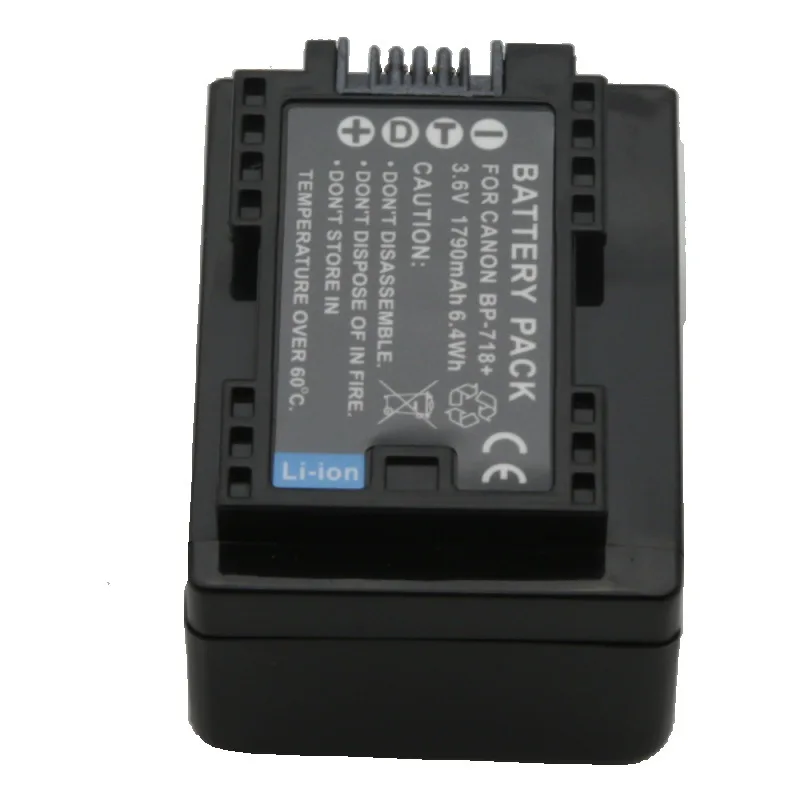 10PCS 3.6V 1790mah Rechargeable Battery Pack BP-718 BP718 BP709 BP727 BP745 for Canon VIXIA HF M56 M52 M50 R86 R66 R32 Batteries