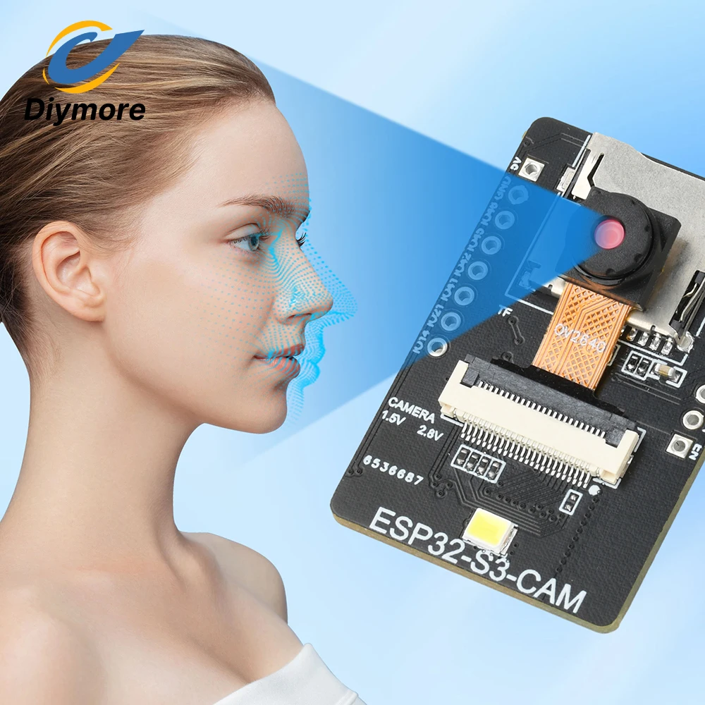 ESP32-S3-CAM Development Board WiFi Bluetooth ESP32 OV2640/OV3660 Cameras AI Vision Module Type-C for Visual Recognition