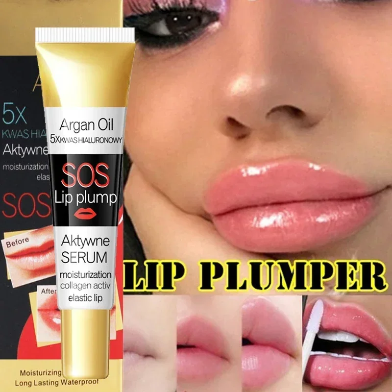 Instant volumisie rende Lippen praller Kollagen Lippen plump ing Glanz Feuchtigkeit creme Reparatur Lippe extreme Volumen Essenz Lippen Enhancer Kosmetik