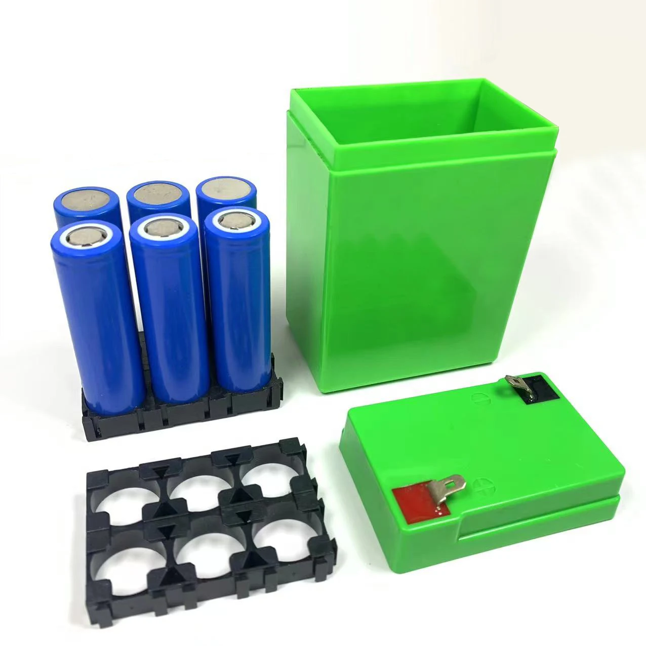 18650 Batterie-Aufbewahrungsbox Halterung 4V/6V/12V Kunststoff Lithium-Batteriepacks Spielzeugwaage Motorrad-Batteriehalter Gehäuse – Detail 2