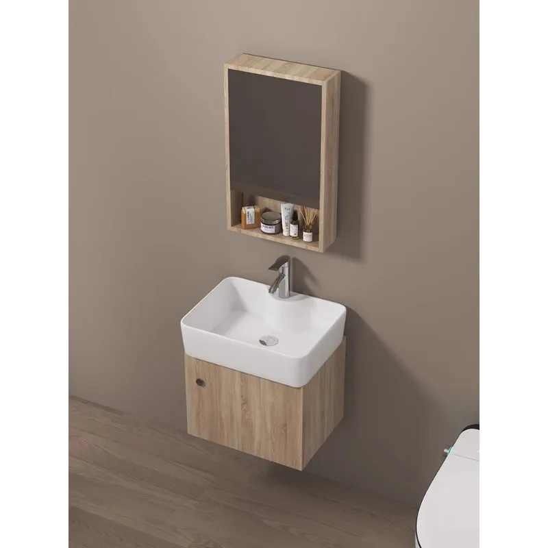 

Bathroom cabinet small unit washbasin modern minimalist bathroom cabinet set wall mounted washbasin washbasin cabinet combinatio