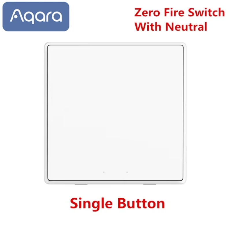 Aqara slimme wandbediening D1, Zigbee-verbinding, afstandsbediening voor lichtschakelaar, knop, 1/2/3-voudige schakelaar, compatibel met Mi Home en HomeKit-app.