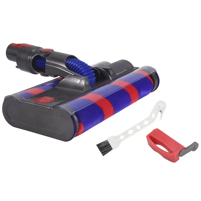 

Soft Double Roller Brush Floor Head For Dyson V7 V8 V10 V11 V15 Vacuum Parts Electric Floor Head With LED Headlights-B27C