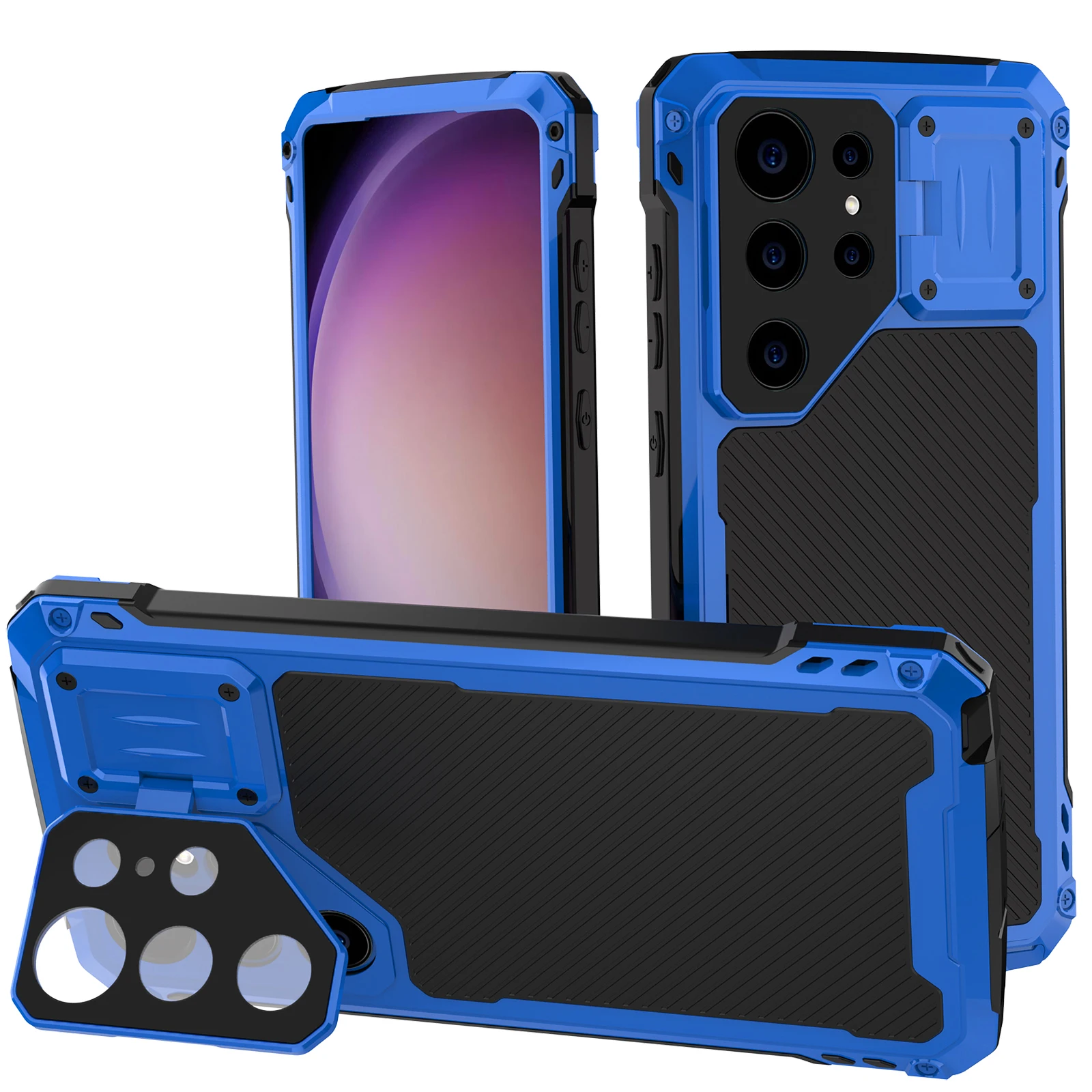 

For Samsung S25 S24 S23 Ultra IP54 Waterproof Metal Magnetic Phone Case Heavy Duty Shockproof Aluminum Cover Screen Protector