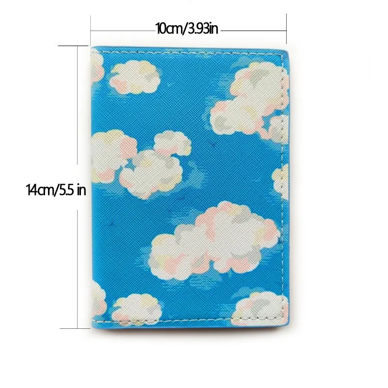 Travel PU Leather Passport Cover Business Women Men Card Holder Passport Holder