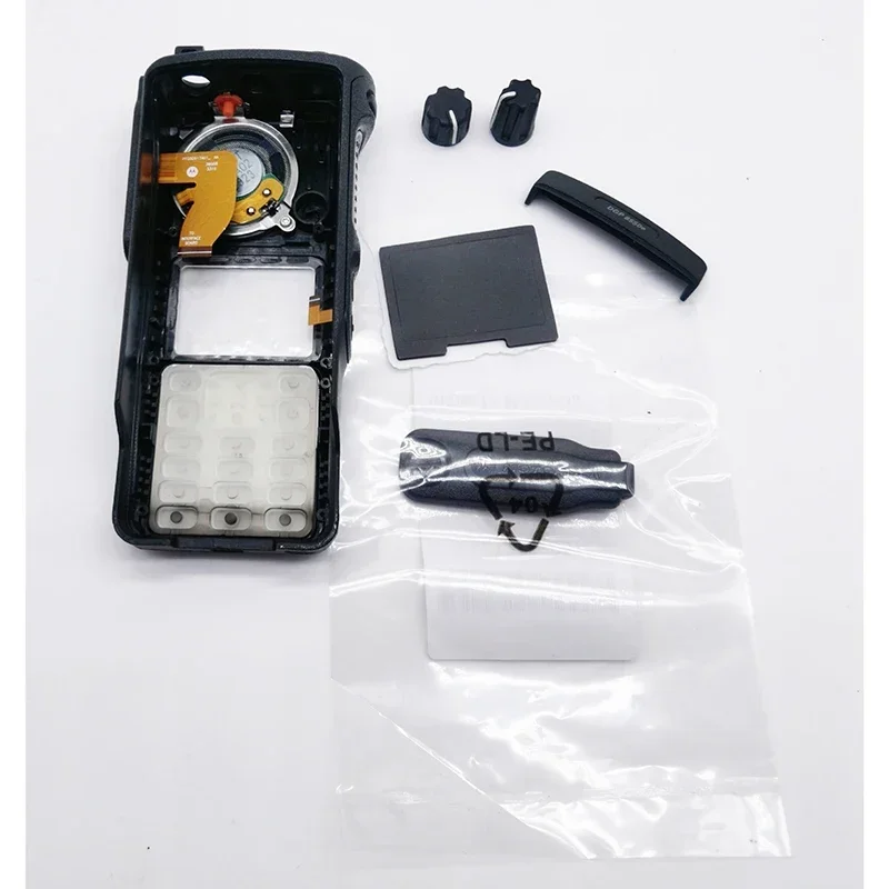 Front Panel Cover Case Housing Shell w/ Horn Flex Cable Knobs for Motorola XiR P8668I P8660I GP338D+ DGP8550+ DP4800E Radio