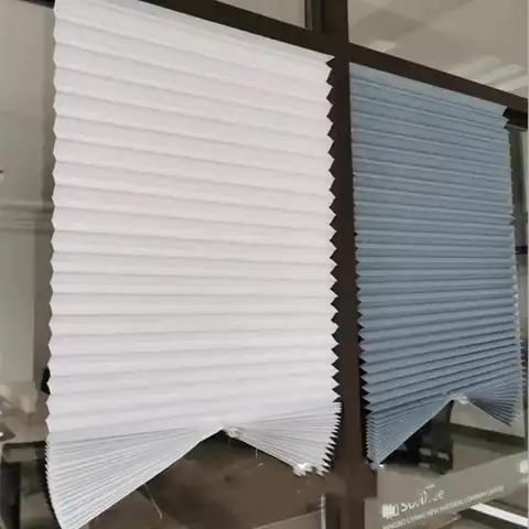 자체 접착 블라인드 세미 블라인드 창 커튼 욕실 주방 발코니 사무실 블라인드 주름 커튼