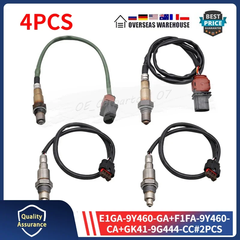 E1GA-9Y460-GA F1FA-9Y460-CA GK41-9G444-CC Oxygen O2 Sensor 4PCS For 2019 2020 2021 Ford Expedition 3.5L Upstream & Downstream