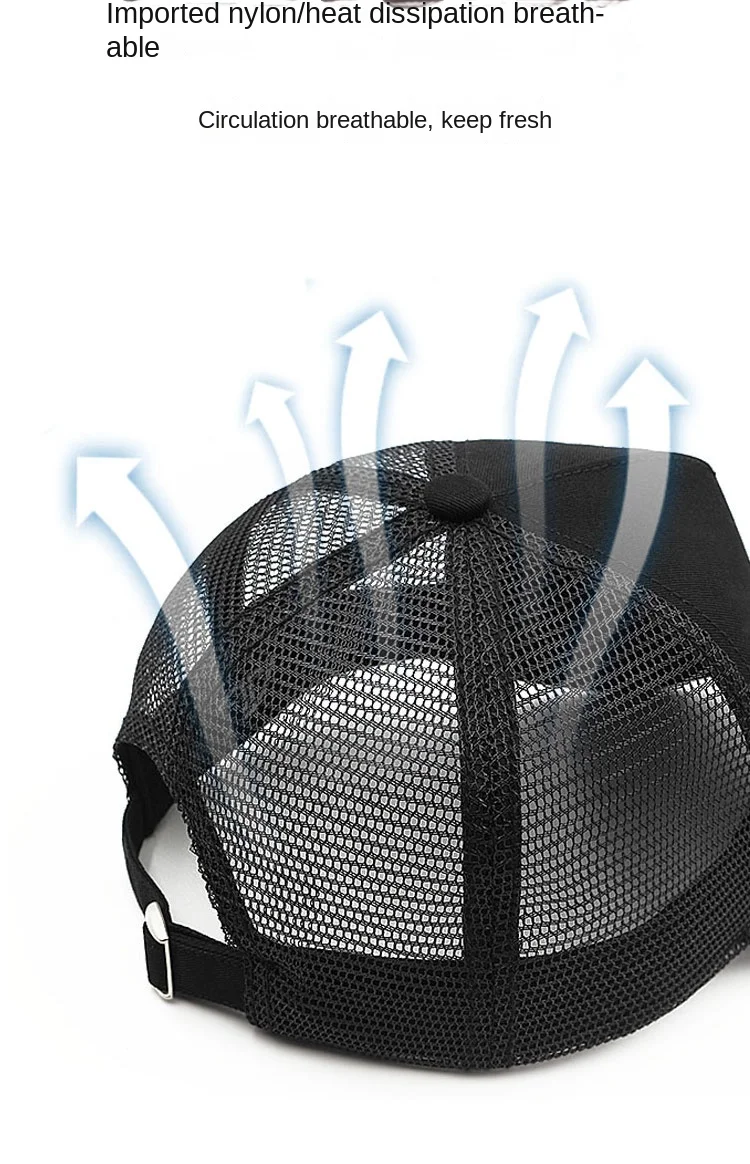 Baseballmützen für großen Kopf, Übergröße, für Männer und Frauen, Mesh, Outdoor, Sportkappen, Papa, Übergröße, Trucker-Kappe, 56–60 cm, 60–65 cm – Detail 19