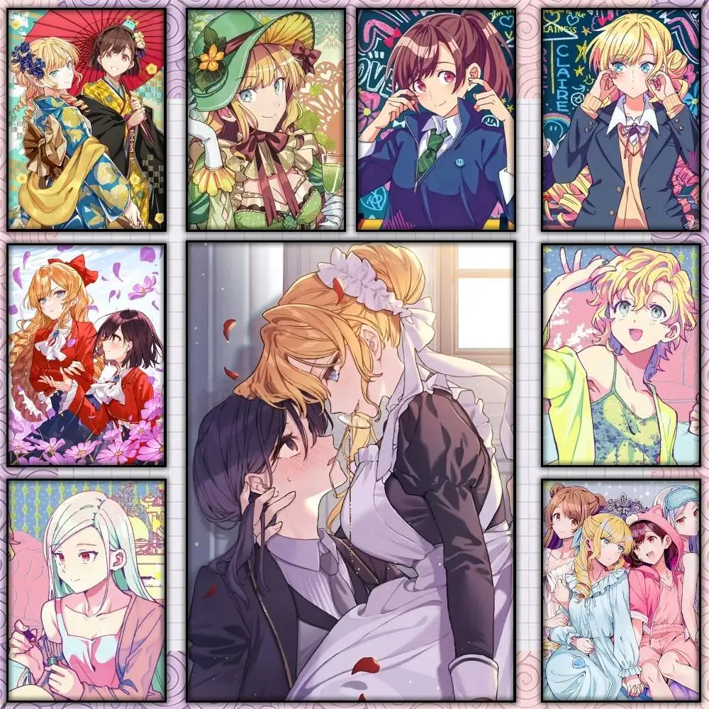 GL-Anime Im in Love with the V-Villainess Poster Self-adhesive Art Waterproof Paper Sticker Coffee House Bar Room Wall Decor