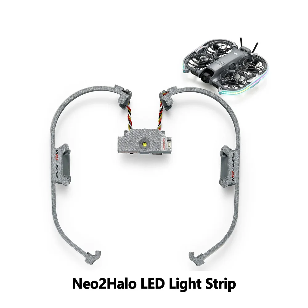 VIFLY Neo2 Halo LED Light Strip Multi-Color Dynamic Modes Stunning Aerial Light Show DJI Neo 2 Drone