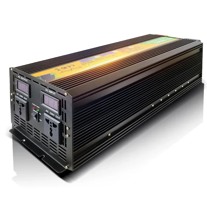 Профессиональный инвертор полной мощности с чистой синусоидальной волной постоянного тока 12 В в переменный ток 220 В 3000 Вт